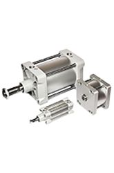 What are the different types of pneumatic cylinders?
