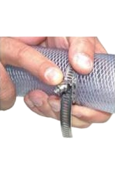 Fuga de la abrazadera de la manguera