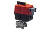 Stainless steel ball valve with electric drive up to 63 bar