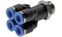 O-ring rosqueado do divisor em Y de 4 pos