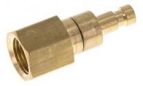 Doppelseitiger lockabler Einfügen von NW 2.7 mit innerem Gewinde G 1/8 '', Messing (MS)