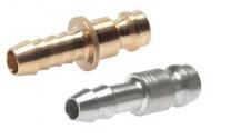 Nipple enfichable NW 5 avec embout de tuyau Laiton et acier inoxydable