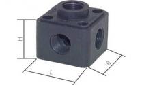 5-point plastic junction box for cable duct
