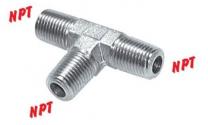 T-stuk (buiten-buiten-buiten) met NPT-draad