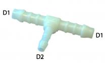 T piece-hose connecting-reducing