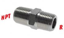 gewindefitting Stainless Steel Threaded Fitting Double Nipple 2x1/2" External Thread SN 
