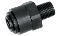 Straight screw-in coupling push-in food - BSPT male