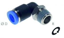 IQS Knee push-in connection coupling conical thread