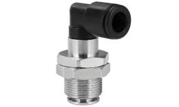 Top line elbow push-in bulkhead coupling