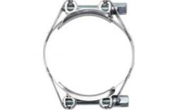 Heavy double-bolt hose clamps