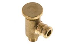 Drain valve - ventilation / valve with spout, G 1/8, PN25