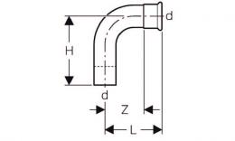 Pneuparts bocht 90 pers-inst