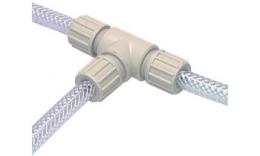 T-coupling for braided hose