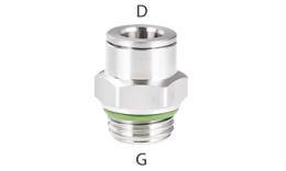 Raccordo a innesto rapido in acciaio inox con filettatura BSP - dimensioni Raccordo a innesto rapido in acciaio inox con filettatura BSP - dimensioni