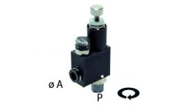 Pressure regulating valve - with manometer