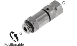 Twist fittings with two ball bearings - dimensions