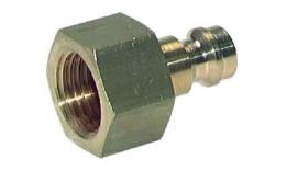 Push-in nipple with female thread - NW5 brass