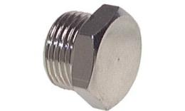 Plug with hexagon socket and BSPT thread Nickel-plated brass