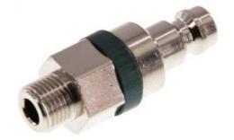 Clutch plug (green sliding sleeve) NW5 with external wire, brass nickel -plated (MSV)