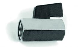 Brass mini ball valve female thread - black