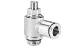 Speed control valves stainless steel with non-return valve Speed control valves stainless steel with non-return valve