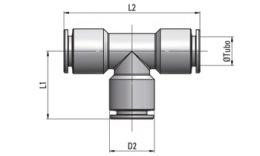 T-plug connectors (also reducing), MSV drawing