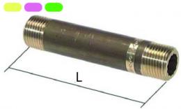 Rohrdoppelnippel R 1/4-80 mm 50 bar Stahlrohr verzinkt 