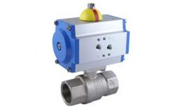 Single acting MSV ball valve with gas thread spring opening - spring closing