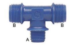 T-stuk Nylon (buiten-buiten-buiten)