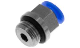 Rechte push-in inschroefkoppeling, 4mm, met O-ring, mini