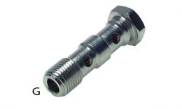 Banjo bolt hollow screw double