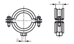 Disegno della fascetta stringitubo