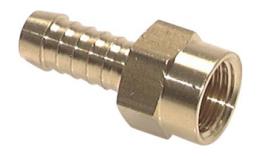 Screw-on hose nozzles with metric thread (fixed), PN 16