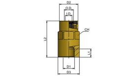 Raccord pour camion droit femelle 6