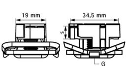 M8 209931 schuifmoer met draadeind drawing 1