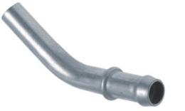 Nipples de tuyaux avec connexion du tube, 45 degrés pliés