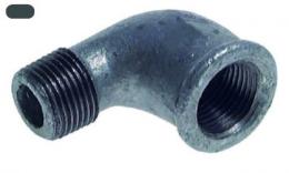 Screw knee 90 with inside and outdoor wire cast iron steel