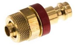 Coupling plug (red sliding sleeve) NW5 with censer, brass (MS)