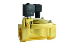 Solenoid valve 2-2 brass indirect G1