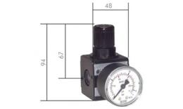 Pressure regulator and precision pressure regulator series 1, 2500 l-min