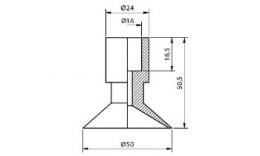 Vakuumsaugerset, Durchmesser 49 mm