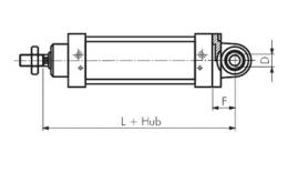 Rear hinge male with ball hinge drawing