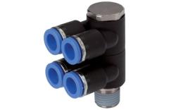 Séparateur de genou banjo 4 positions avec filetage conique