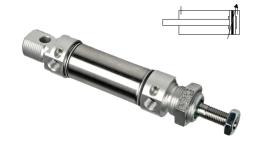 Rundzylinder doppeltwirkend ISO 6432 - Edelstahl - gedämpft