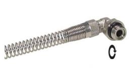 Knee joint rotatable with anti-kink spring
