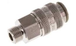 Quick coupling NW 5 with stainless steel male thread (1.4404)