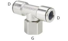 Raccordo a T push-in, filettatura interna, MSV