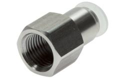 Push-in screw-on coupling with internal thread, PP