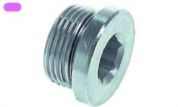 Plug with sealing ring (gas) up to 400 bar - Steel galvanized