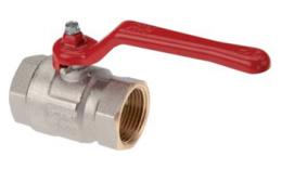 Ball valves, 2-part, with full passage, short form, up to 50 bar